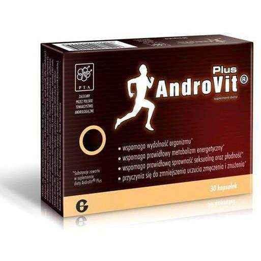 ANDROVIT Plus x 30 capsules diet supplement for proper sexual function and fertility UK