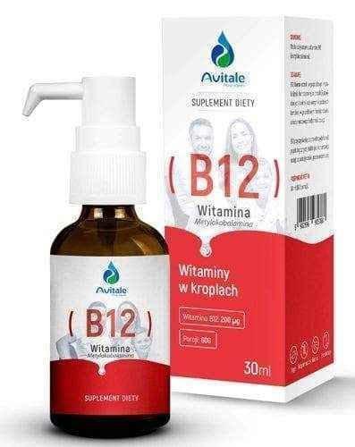 Avitale Vitamin B12 Methylcobalamin 200mcg drops 30 ml UK