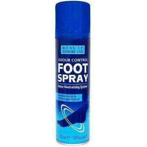 BEAUTY FORMULAS Antibacterial foot deodorant 150ml, antibacterial foot spray UK