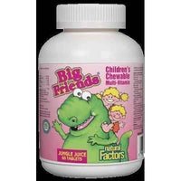 BIG FRIEND MULTIVITAMINS FOR CHILDREN Juicy jungle fruit 60 chewable tablets UK