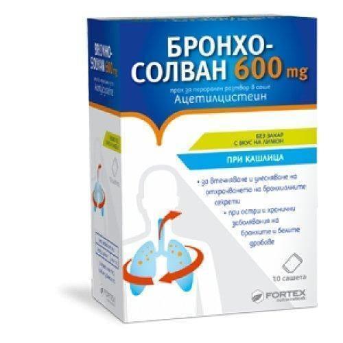 BRONCHOSOLVAN 600mg 10 sachets UK