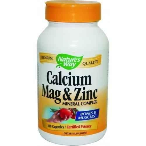 Calcium, Magnesium and Zinc, 255 mg 100 capsules UK