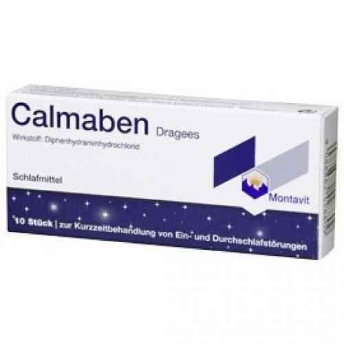 CALMABEN sleeping pill 50mg. 10 wrapped tablets UK