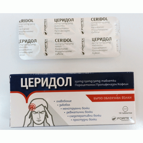 CERIDOL 10 tablets for pain / CERIDOL UK