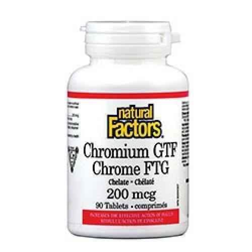 Chromium GTF (chelate) 200 mcg x 90 tablets UK