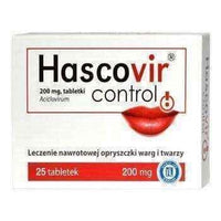 Control HASCOVIR 25 x 200mg tablets, Acyclovir (aciclovirum) UK