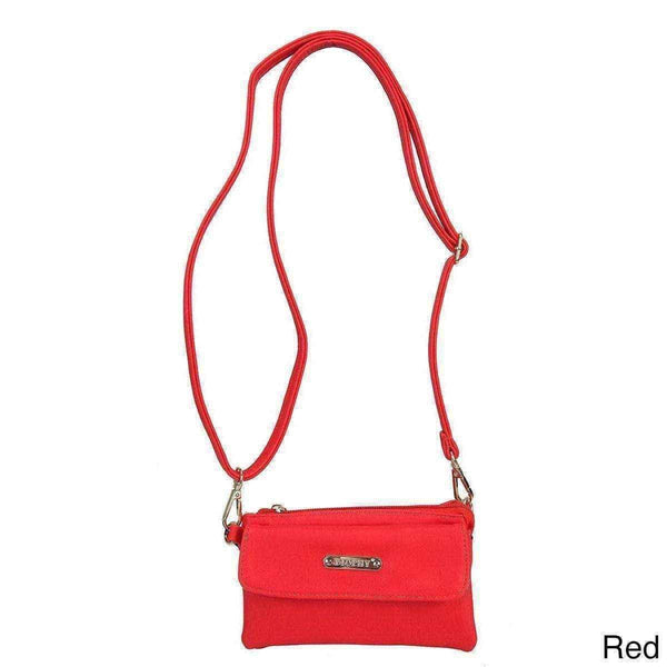 Crossbody handbags | Diophy Multiple Compartment Crossbody Handbag - Red UK