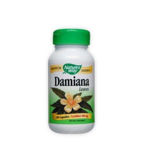 Damiana (leaf), 400 mg 100 capsules UK