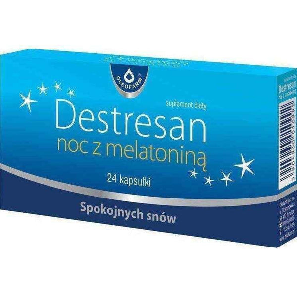 Destresan night melatonin x 24 capsules UK