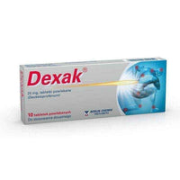 DEXAK 0,025gx 10 tablets, reduce pain, reduces inflammation UK