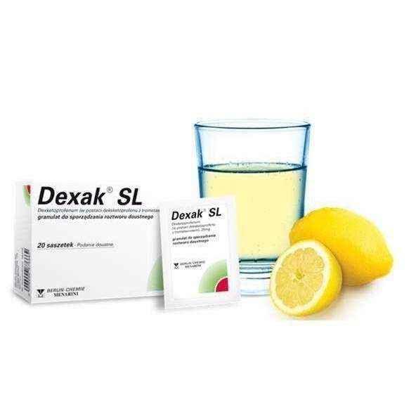 DEXAK SL 0.025 g granules for oral solution x 20 sachets, blocking the activity of cyclooxygenase UK