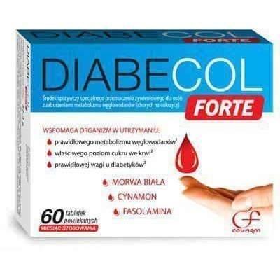 Diabecol Forte x 60 tablets white mulberry and numerous vitamins and nutrients for people with diabetes UK