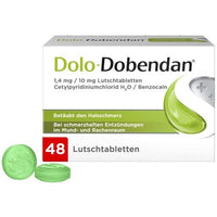 DOLO-DOBENDAN sore throat cure lozenges UK
