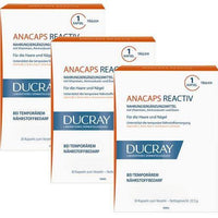 DUCRAY anacaps REACTIV hair food Triopack UK