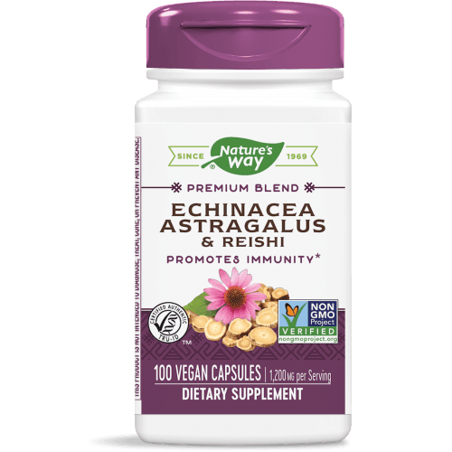 ECHINACEA, ASTRAGALUS AND REISHI 100 capsules UK