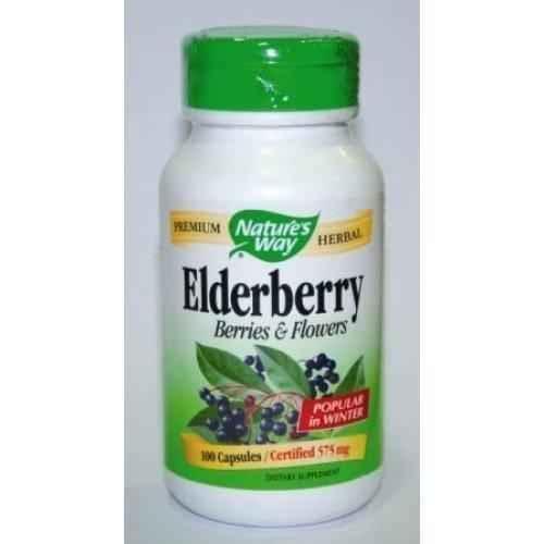 ELDERBERRY BERRIES & FLOWERS 575 mg. 100 capsules UK