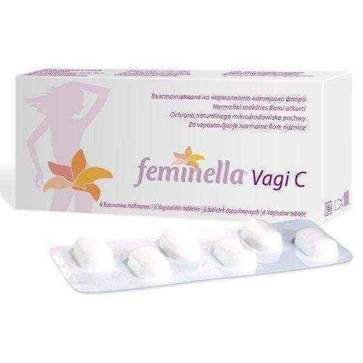 Feminella Vagi C vaginal tablets 0.25g x 6 tablets, yeast infection treatment UK