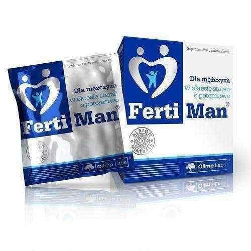 FERTI MAN x 15 sachets, male infertility, infertility in men, male fertility, male infertility treatment UK