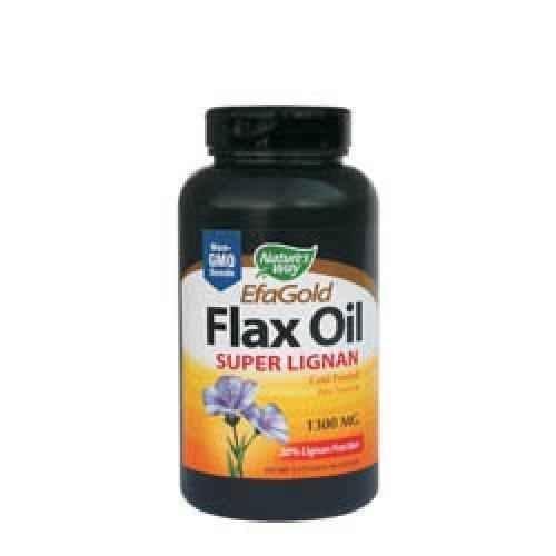 Flaxseed Oil 1300 mg Super Lignan 100 Capsules UK