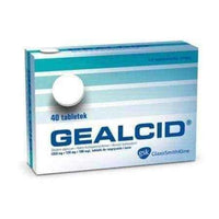 GEALCID x 40 tablets, heartburn remedies UK