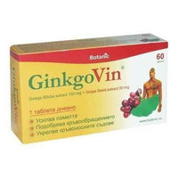 GINKGOVIN improves memory and concentration 60 tablets, Grape Seed UK