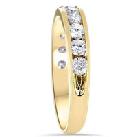 Gold diamond wedding band UK