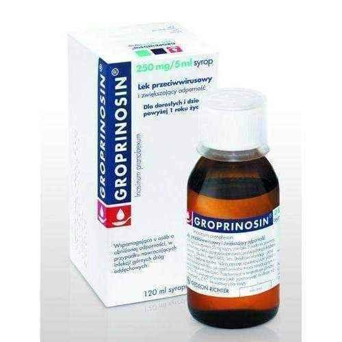 GROPRINOSIN 0.05g / ml syrup 150ml, herpes simplex 2, herpes simplex virus 1 UK