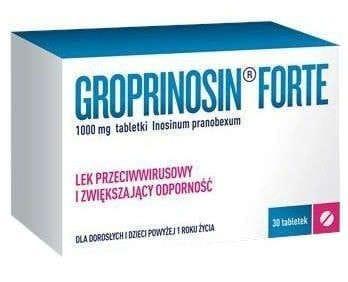 Groprinosin Forte 1g herpes simplex virus UK