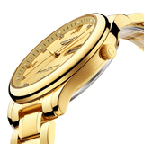 GUANQIN GJ16050 Luxury Men Mechanical Watch Gold Fine Steel Strap Automatic Wrist Watch UK