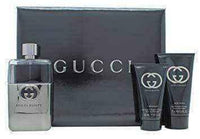 Gucci Guilty Pour Homme Gift Set Travel Collection 90ml EDT + 50ml A/Shave Balm + 50ml All Over Shampoo UK