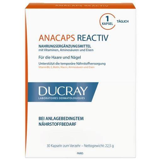 Hair loss DUCRAY anacaps REACTIV capsules UK