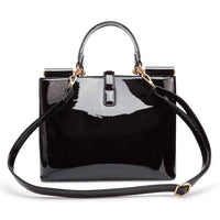 Handbags uk | Women's Metallic Handbag | Black/Gold UK