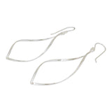 Handmade earings - Handmade Sterling Silver 'Curvature' Earrings (Thailand) UK