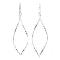Handmade earings - Handmade Sterling Silver 'Curvature' Earrings (Thailand) UK