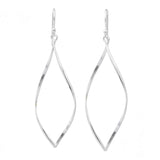 Handmade earings - Handmade Sterling Silver 'Curvature' Earrings (Thailand) UK
