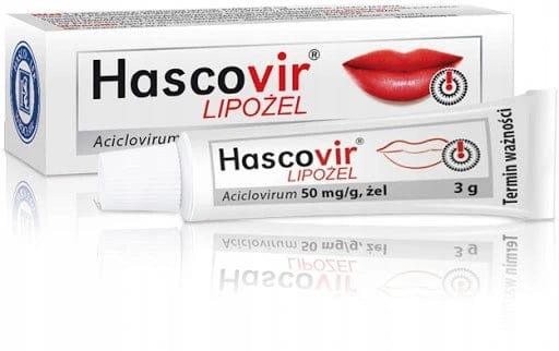 Hascovir Lipogel pro cream 3g CURE FOR HERPES UK