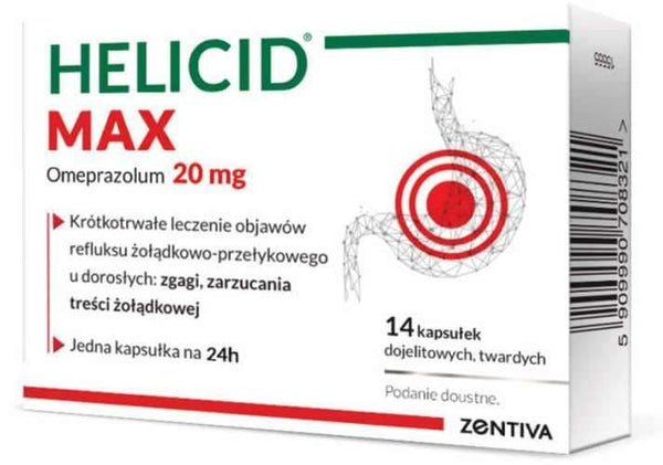 Helicid Max, treatment of gastroesophageal reflux UK