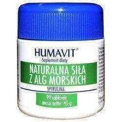 HUMAVIT Spirulina natural strength algae x 90 tablets UK