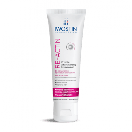 IWOSTIN RE-ACTIN Wrinkle Night Cream 40ml UK