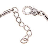 La Preciosa Silverplated Pink and White Glass Bead Charm Bracelet UK