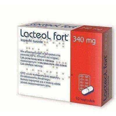 Lacteol Fort 340mg x 10 capsules UK