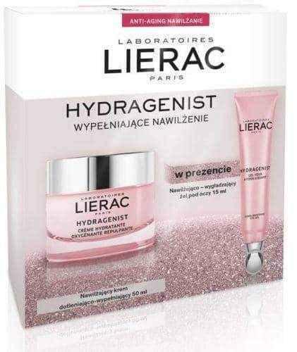 LIERAC Hydragenist Moisturizing Oxygenating-Filling Cream 50ml + Eye Gel 15ml UK