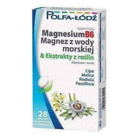 MAGNESIUMB6 magnesium from seawater & extracts from plants x 28 tablets UK