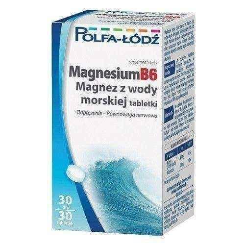 MAGNESIUMB6 magnesium from seawater x 30 tablets UK