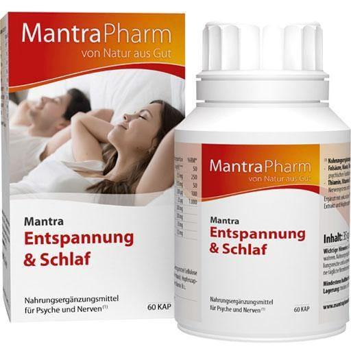 MANTRA relaxation & sleep capsules 60 pc vitamin B1, B6, B12, Folic acid, niacin UK