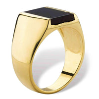 Mens rings - 14k Gold Overlay Men's Ring - 8 UK