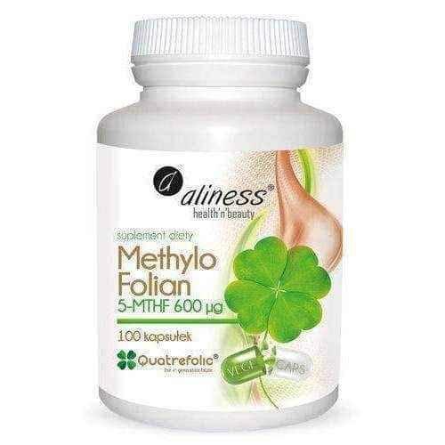 MethyloFolate 5 MTHF 600μg ALINESS x 100 capsules, l methylfolate UK