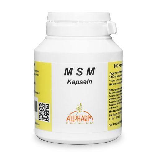 MSM 500 mg capsules 100 pc UK