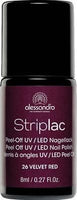 Nail polish ALESSANDRO Striplac 126 velvet red UK