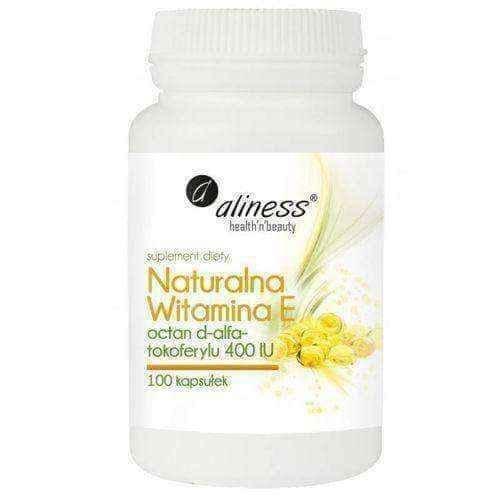 Natural Vitamin E 400IU ALINESS x 100 Capsules UK